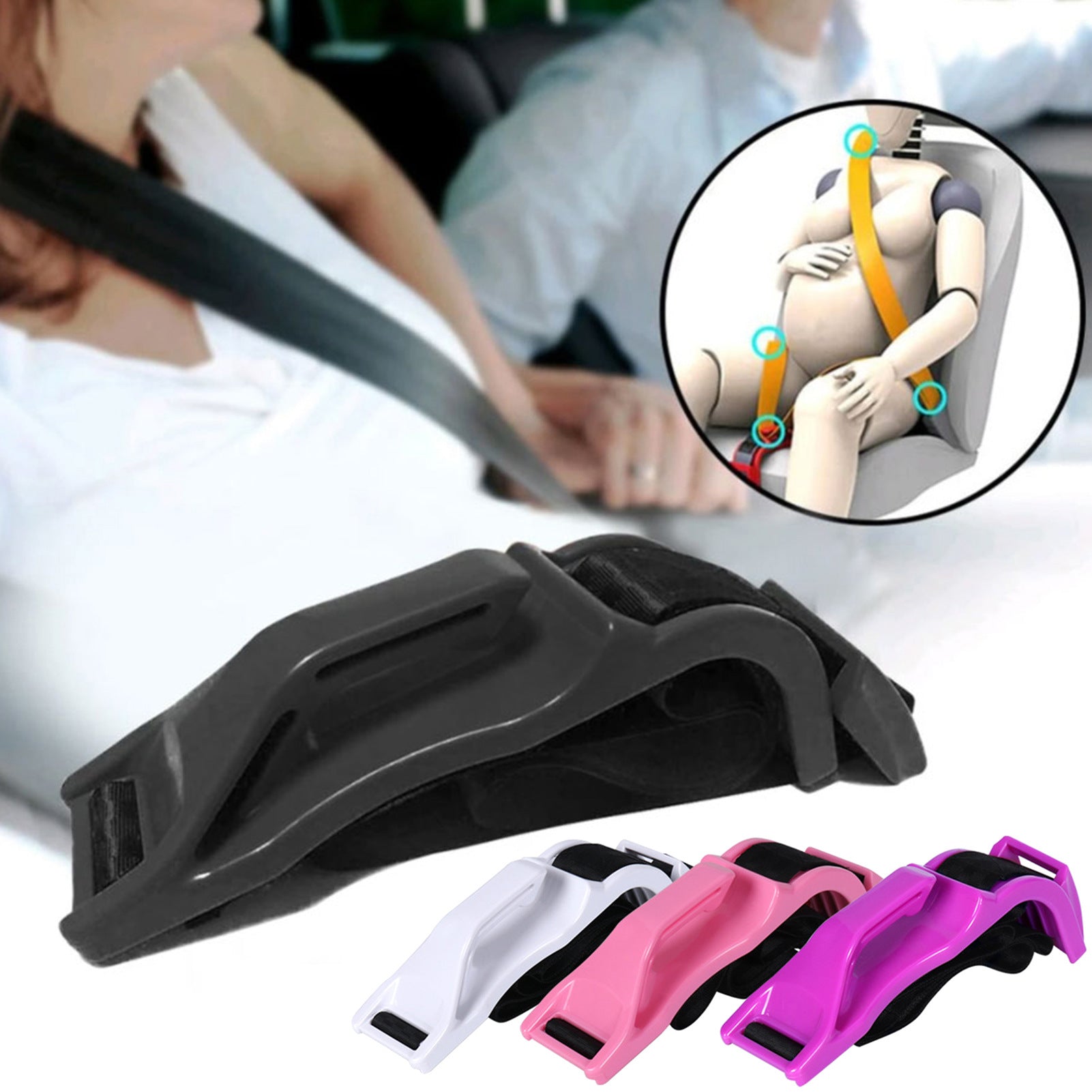 ExpectingSafe™ Maternity Car Seat Belt Adapter - Secure & Comfortable for Moms-to-Be