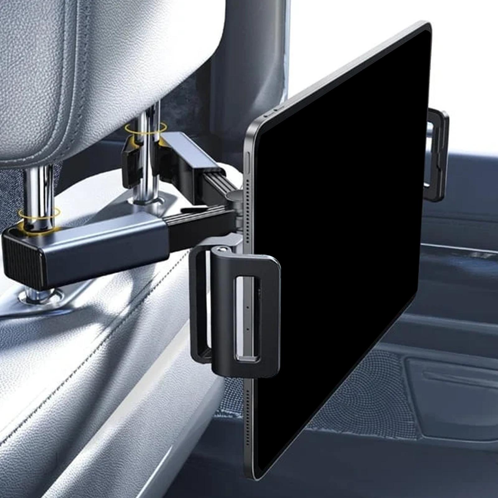 Streamline Entertainment Car Holder – Universal Back Seat Mount, Sleek Black
